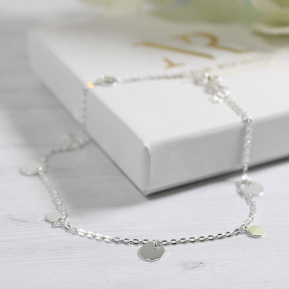 Sterling Silver Boho Style Anklet Bracelet