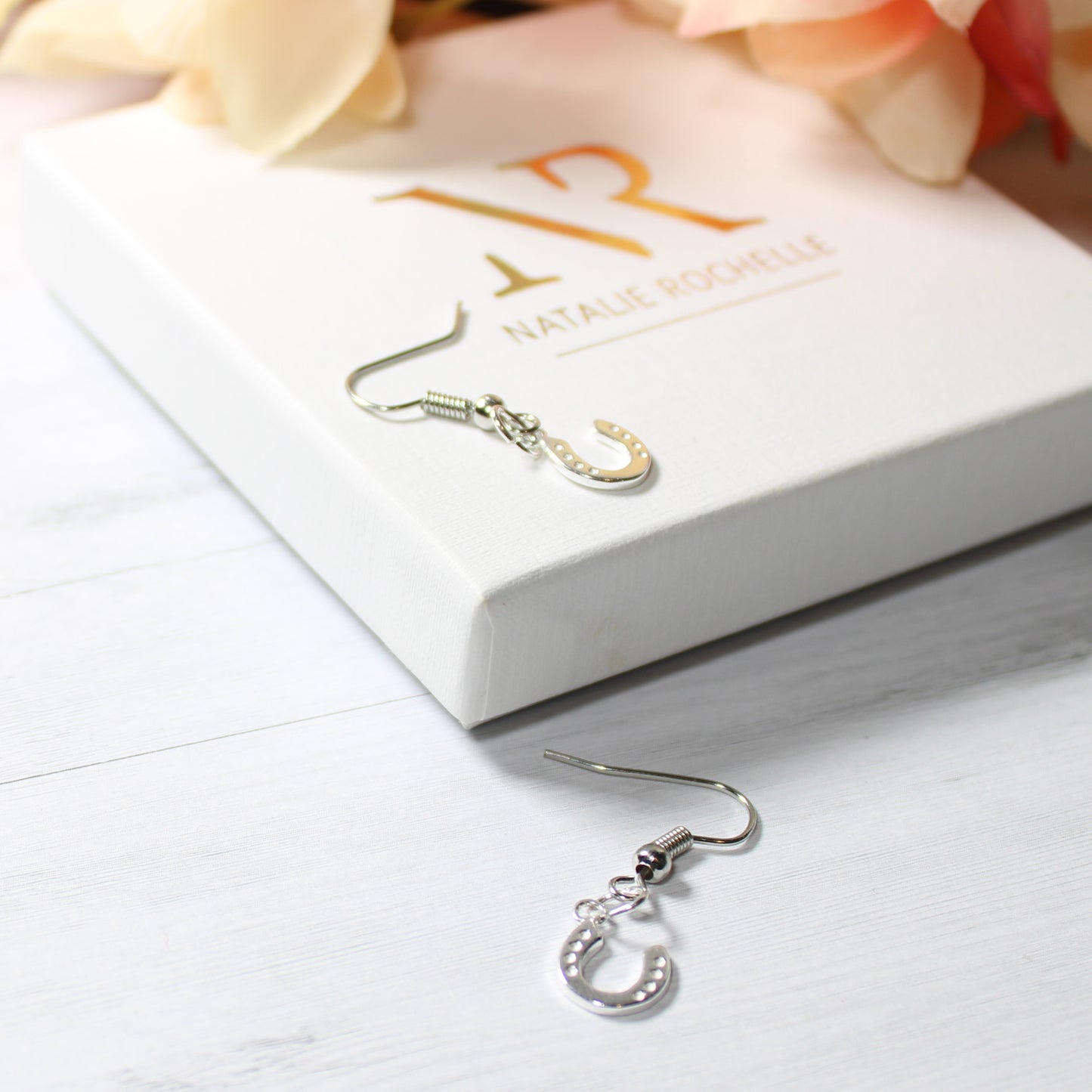 Sterling Silver Horseshoe Hook Earring