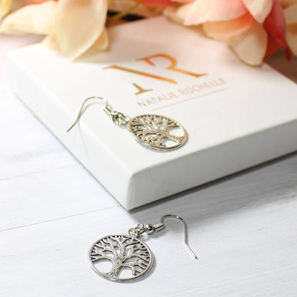 Tree of Life Earrings | Sterling Silver | Symbol of Family & Love