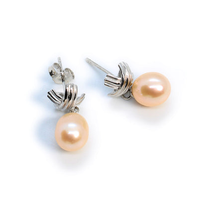 Sterling Silver Freshwater Pearl Drop Earrings