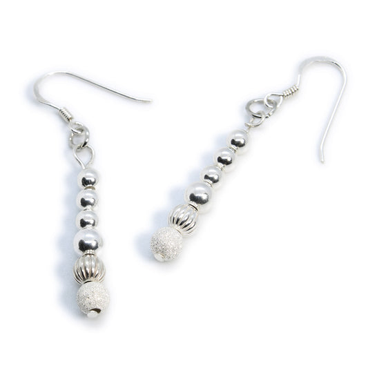 Long Drop Sterling Silver Hook Earrings